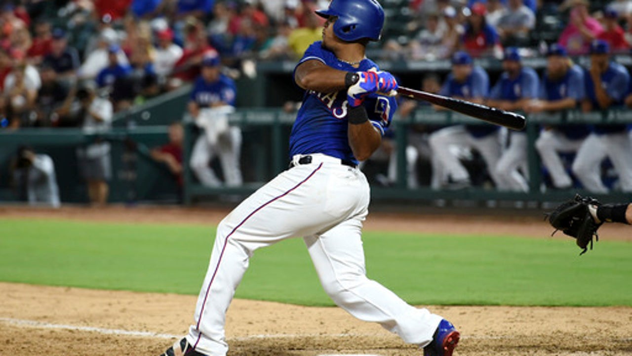 Stanton hits 2 more home runs, Marlins beat Rangers 4-0 (Jul 24, 2017)